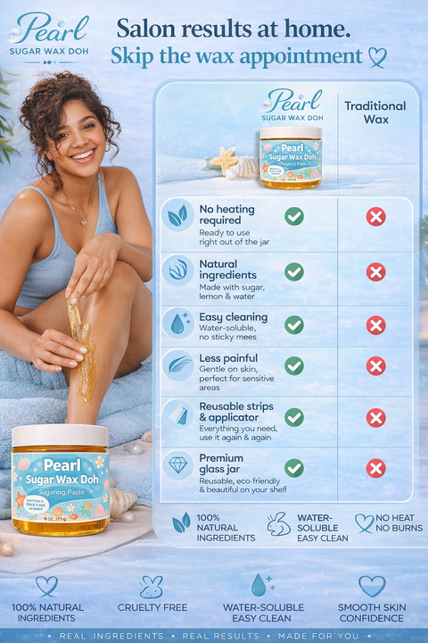 Pearl Sugar Wax Doh™ – Smooth Skin in Minutes
